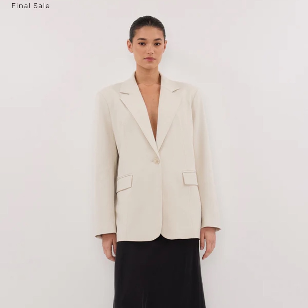 EDEN PLASTER OVERSIZED BOXY BLAZER